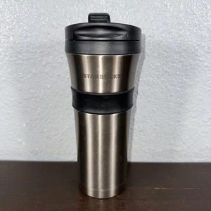 2012 Starbucks 16 oz Shiny Rose Chrome Tumbler (Discontinued) - RARE - Picture 1 of 6