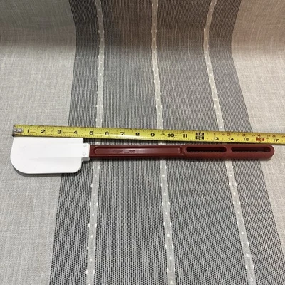 Vollrath High Temperature Solid Spatula/Spoon White 16”L Silicone - Image 1 of 4