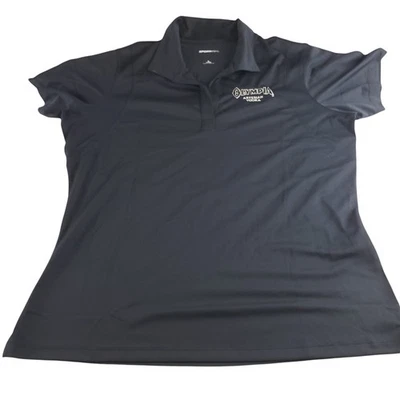 Camisa Sport-Tek Mujer Grande Polo Cuello Negro Olympia Artesanal Vodka Top  Foto 1 de 4
