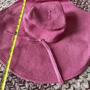 Cappello rosa #A74 Straw Studios spiaggia viaggio vacanze - Foto 1 di 12