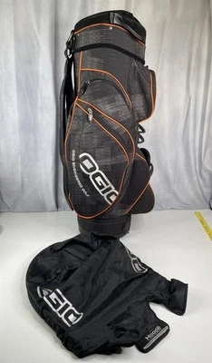 Bolsa de golf OGIO carro divisor de 15 vías y cubierta de lluvia negro naranja Spyke carbón ráfaga Foto 1 de 4