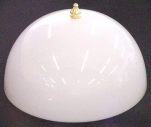 Westinghouse Lighting 8149400 8 in. White Acrylic Dome Clip-On Shade - Picture 1 of 1