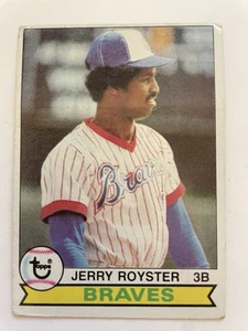 Carta Baseball 1979 Topps #344 Jerry Royster Atlanta Braves - Foto 1 di 2