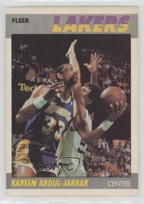 1987-88 Fleer Kareem Abdul-Jabbar #1 HOF - Image 1 of 2