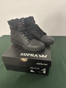 Supra Kids Skytop Red Carpet Series - schwarz Größe Muska 001, US-Größe 6, SKI13046 - Bild 1 von 7