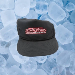 Vtg 1989 Star Trek 5: The Final Frontier Hat Nissin Adult Adjustable Zip Back - Picture 1 of 6