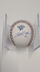 Carlos Santana Signed Baseball 2019 MLB All Star Cleveland Indians Guardians PSA - Picture 1 of 4