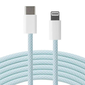 Genuine Apple USB-C to Lightning Cable *RARE* Braided 1M Cable 661-14829 Blue - Picture 1 of 3