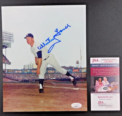 Whitey Ford (D. 2020) Signed / Autographed 8x10 Photo JSA COA Yankees Legend - Image 1 of 2
