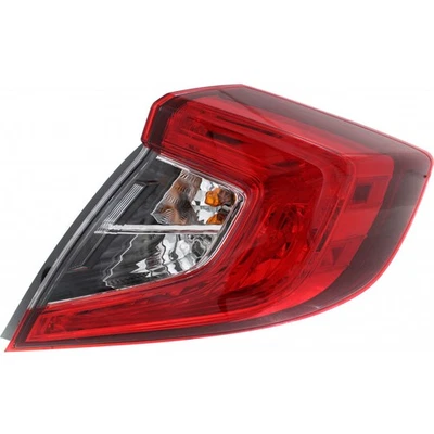 Luz trasera LED del lado del pasajero para Honda Civic 2016 2017 2018 con bombillas sedán CAPA Foto 1 de 4