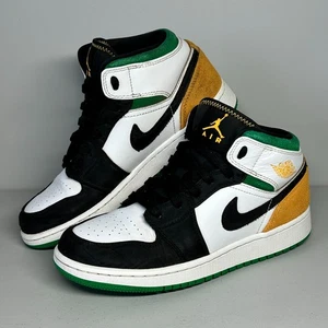 Jordan 1 Mid SE White Laser Orange Lucky Green (GS) Size UK 4.5 US 5 EU 37.5 - Picture 1 of 23
