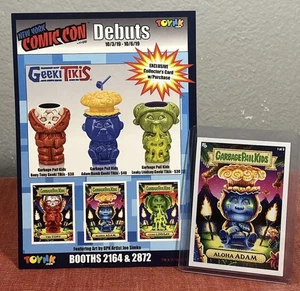 Garbage Pail Kids NYCC Booth Flyer Geeki Tikis Adam Bomb Parallel Aloha Adam 1/3 - Picture 1 of 14
