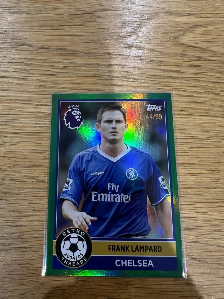 Chelsea Frank Lampard #387 Retro Thread Parallel /99 Topps Premier League 2026 - Image 1 of 1