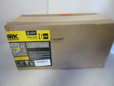 Alarma de humo de cableado duro BRK SMI100-AC con batería de respaldo paquete de 6 contratistas nuevo Foto 1 de 4