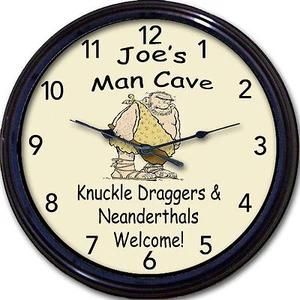Reloj de pared Hombre cueva personalizado garaje sala de juegos cerveza pub Den taberna - Imagen 1 de 1