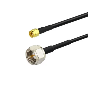 Cable adaptador de RF macho a tipo F macho SMA coaxial RG58 12" 30 cm para inalámbrico - Imagen 1 de 3