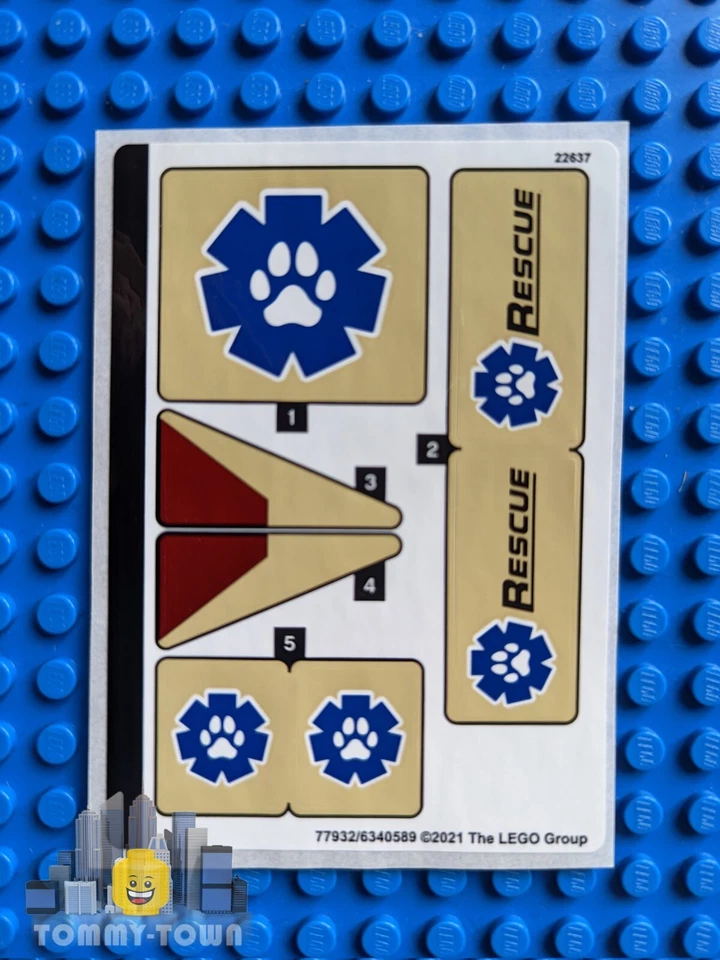 LEGO Town City AUFKLEBERBLATT NUR für LEGO Set 60302 Wildlife Rescue Operation - Bild 1 von 1