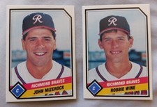 1989 CMC Richmond Braves Baseball Card Pick one