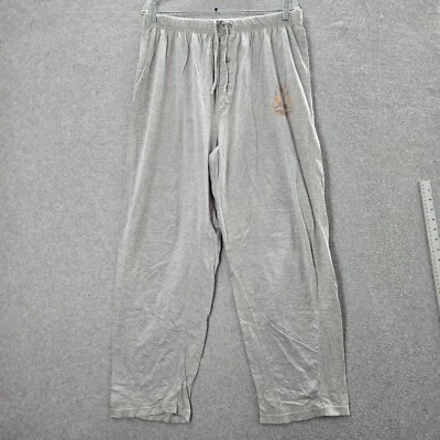 Harley Davidson Hombres Ropa de Dormir Grande Gris Pijama Pantalones Logo Cordón Foto 1 de 4