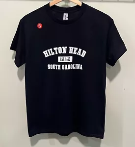 T-shirt Hilton Head, SC Est 1663 (nero) - Nuova! - Foto 1 di 3