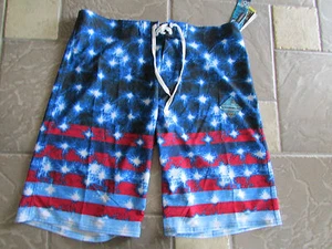 NUOVO COSTUME DA BAGNO BURNSIDE SURF PANTALONCINI TRONCHETTI UOMO 34 MULTICOL QUICKDRY UV SPEDIZIONE GRATUITA - Foto 1 di 9
