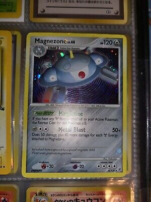Pokemon Magnezone - LV. 48 - 8/130 - Diamond and Pearl - Holo Rare Holo Bleed