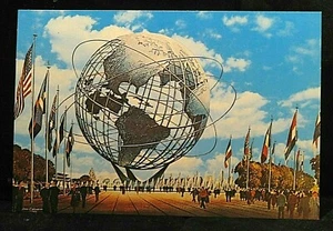 1964/1965 N.Y.W.F. Large Postcard (6" X 9") Unisphere (61816-B) - Picture 1 of 3