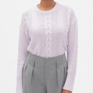 Neu mit Etikett Banana Republic lila Zopfmuster Pullover Damen Small Medium Large - Bild 1 von 5