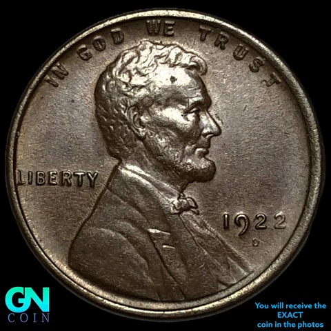 1922 D Lincoln Cent Wheat Penny  #E7608 Cover