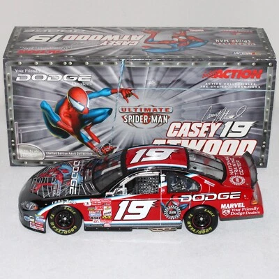 CASEY ATWOOD 2001 CHROME #19 SPIDER MAN DODGE DEALERS DODGE /1,500 MADE XRARE! - Image 1 of 4