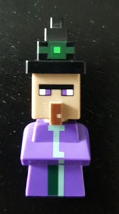 LEGO Minecraft Minifigure Witch with Fixed Printed Hat MIN046 21133- RARE - Picture 1 of 2