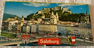 Folleto desplegable completo vintage, cuaderno de tarjetas - tarjeta postal antigua de Salzburgo - Imagen 1 de 7
