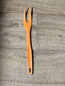 Vintage Foley Nylon Forchetta per Carne Utensile Arancione Usato, 11" - Foto 1 di 6