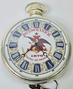 Vintage Budweiser 1876 King Of Beers Standuhr Taschenuhr Uhr - Bild 1 von 12