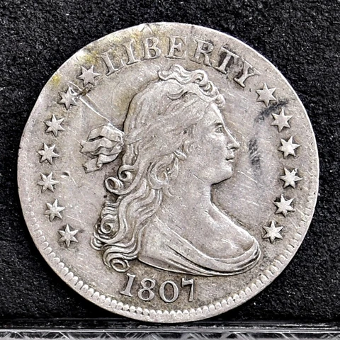 1807 Bust Quarter - VF/Ch VF Details, Bent & Damaged (#45826) Cover