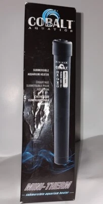 MINI CALENTADOR TÉRMICO SUMERGIBLE COBALTO ACUARIO 5 VATIOS - IRROMPIBLE Foto 1 de 2