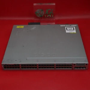 Cisco WS-C3850-48F-L 48-Port PoE+ Gigabit Network Switch w/ 1x PSU C3850-NM-4-1G - Picture 1 of 6