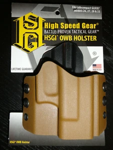 High Speed Gear Kydex Holster OWB Belt Glock 26 / 27 / 33 / Right Hand  - Picture 1 of 12