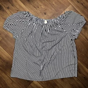 Blusa Chicos Mujer Talla 3 (XL) Negro Blanco Rayas - Imagen 1 de 6