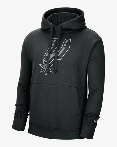 San Antonio Spurs Nike Icon Edition Club Logo Pullover Fleece Hoodie Men's 3XL Cover