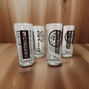 4 Bar Glasses 2 Gingers Big Ginger Irish Whiskey Set Of 4 Highball 15oz Set JD - Picture 1 of 6