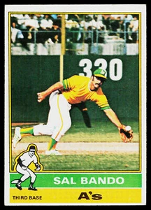 1976 Topps Sal Bando #90 Oakland Athletics - Picture 1 of 2