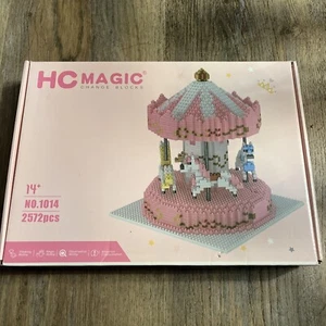 HC Magic Pink & White Carousel Change Blocks No. 1014, 2572 pieces NIB - Picture 1 of 3
