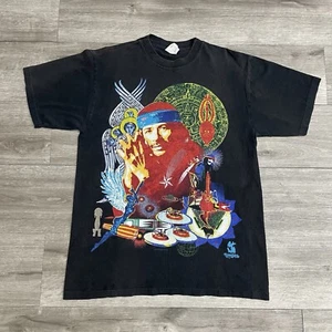 Vintage Carlos Santana T Shirt Mens Sz L Black 1996 90s San Francisco Rare Maria - Picture 1 of 2