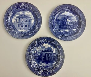 Wedgwood-Carpenters’Hall,Philadelphia,BostonTown House,Old Boston Theatre , 9” - Picture 1 of 8
