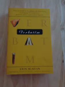 Verbatim : Best Writing on Language for Word Lovers by Erin McKean 2001 SC - Foto 1 di 1