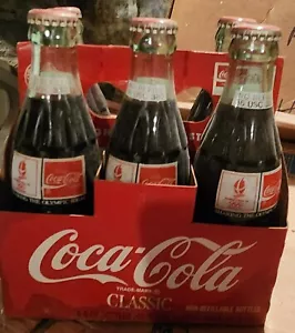 Vintage Coca-Cola 1992 Albertville Winter Olympic Confezione da sei non aperta - Foto 1 di 1