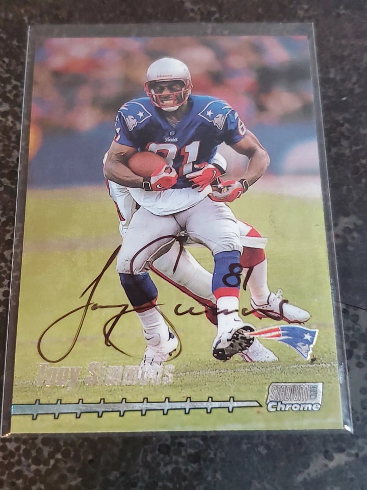 RARE 1999 Stadium Club Chrome Tony Simmons Hand Signed On Card Auto Autograph - Image 1 of 3