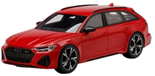 TOP SPEED 1/18 Audi RS 6 Avant Carbon Black Tango Red TS0327 From Japan New - Image 1 of 1
