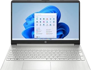 HP 15.6" FHD Laptop, Intel Core i5-1135G7, 8GB RAM, 256GB SSD, Silver, Windows11 - Picture 1 of 3